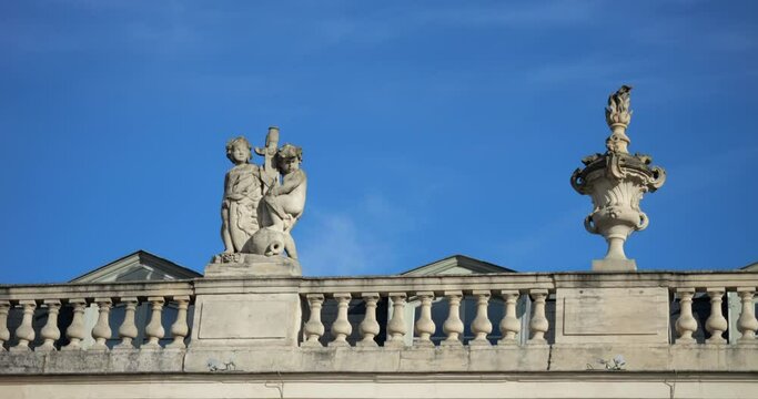 Statues and ornaments at place Stanislas in Nancy, France