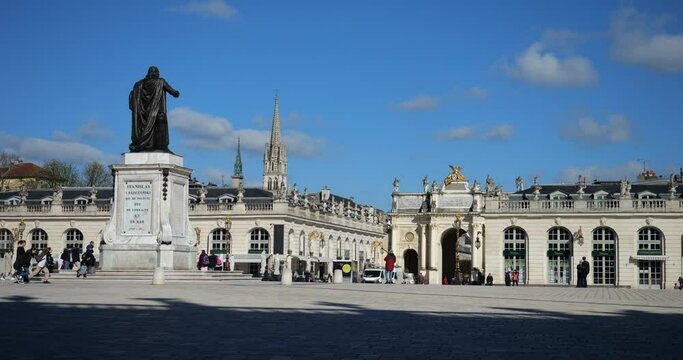 Statue of  Stanisław Leszczyński, Place Stanislas in Nancy, France
