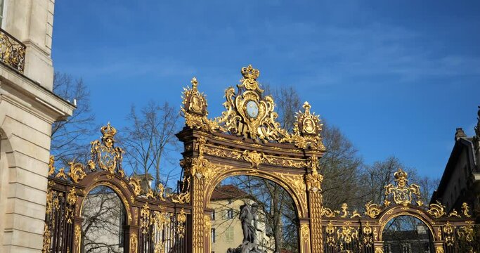 metal fence at place Stanislas in Nancy, France