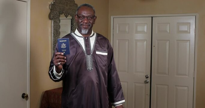 Middle Eastern Man Travels With US Passport