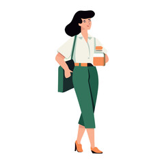 Successful business people walking with elegance and beauty