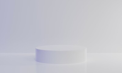 3d render of podium for product showcase