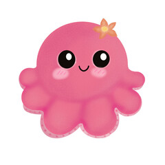 Obraz premium Cute octopus