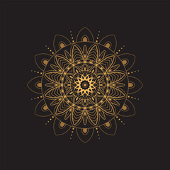 Mandala for Henna, Tattoo decoration ornament coloring book vector