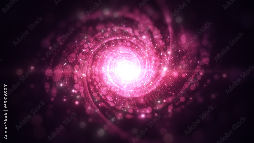 Poster pink color digital particle dots sparkling, abstract background for important events, pink light, li