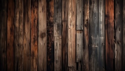 Rustic vertical wood panels provide grunge texture
