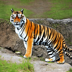 Fototapeta premium Bengal tiger in the zoo