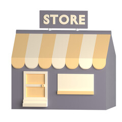 A paper cutout of a store with the word store on the front
