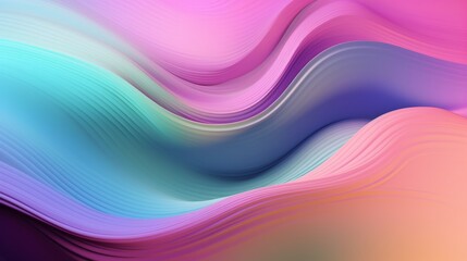 Pastel colored holographic abstract background. Flow, wavy and Curve style.