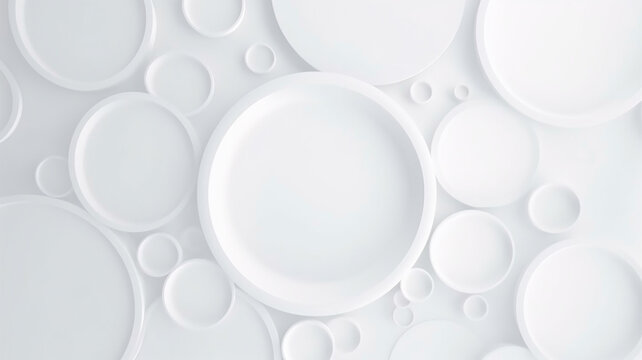 white abstract background with a soft minimalistic circle 