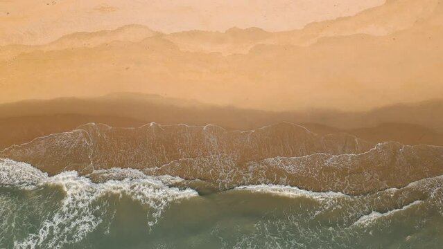 Gentle waves on a peaceful beach in Vietnam
