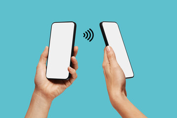Tap To Pay, smartphone, making a payment with another smartphone