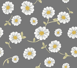 seamless geatmicals flower design pattern on background
