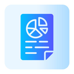 Fototapeta premium analysis gradient icon