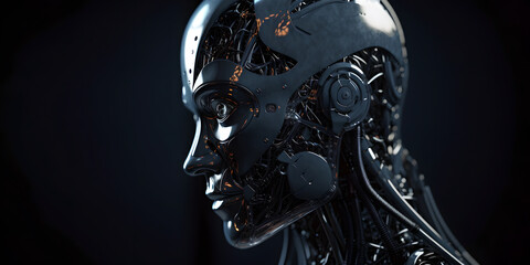 ai robot cyborg face