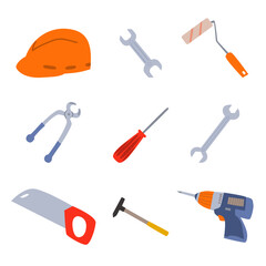 a set of tools for repair and construction 