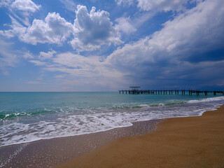 Obraz premium beautiful sea view and pier