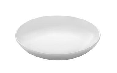 Beautiful shape ceramic plate on transparent png