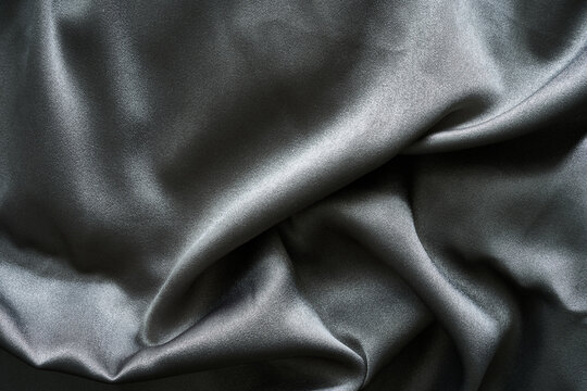 gray silk fabric texture background. close up gray silk fabric texture background. gray silk fabric texture