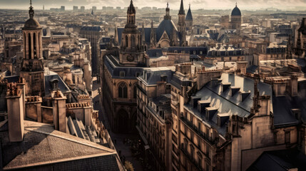 Oxford. England. Breathtaking travel destination place. Generative AI