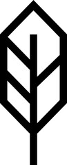 Minimal Geometric Line Tree icon