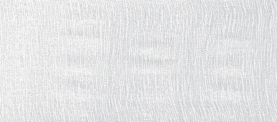 Fototapeta na wymiar Monochrome overlay texture of rough canvas fiber. Burlap checkered pattern. Gray and white lattice fabric. Textile grid, braided thread background. Cloth linen sack backdrop. Vector 