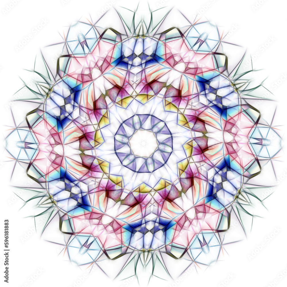 Poster cobalt blue pattern and design on a white background