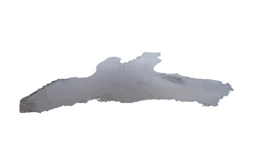 Puddle isolated on white background