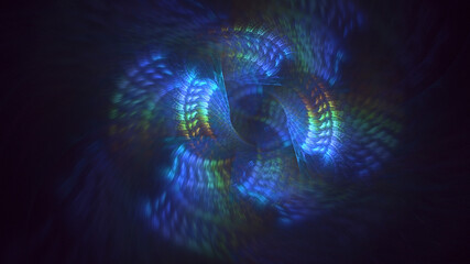 3D rendering abstract technology fractal background