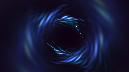 3D rendering abstract fractal light background