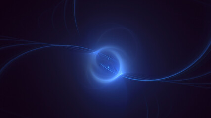3D rendering abstract fractal light background