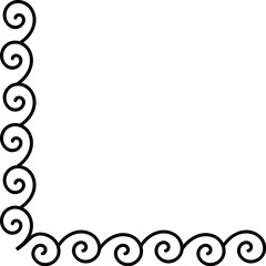 Spirals Corner Frame