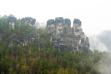 Die Gansfelsen bei Rathen in der Sächsischen Schweiz 3