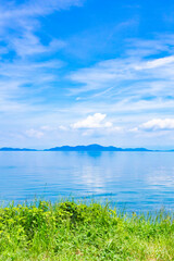 穏やかな琵琶湖畔