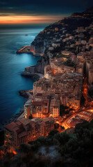 Monaco. Breathtaking travel destination place. Generative AI