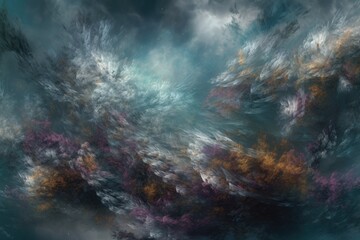 Obraz na płótnie Canvas Realm of Serenity: A Heavenly View of the Cosmos Enhanced with Spiritual Energy Generative AI 51