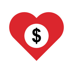 Funding and donation icon. Money support icon. vector.
