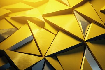 Yellow Gold Minimalist Geometry: Bold Graphics and Vector Illustrations