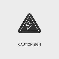 Caution_sign vector icon illustration sign