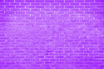 Texture of dark violet color brick wall as background