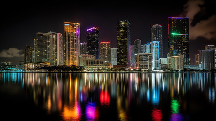 Fototapeta na wymiar Miami. Breathtaking travel destination place. Generative AI