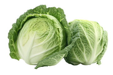 Obraz premium Cabbage isolated on transparent background. Generative Ai