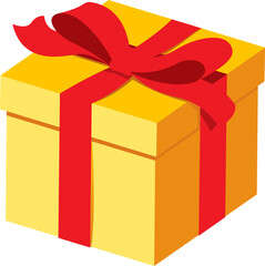 Colored Gift Boxe with Ribbon. Gift boxes different shape and size