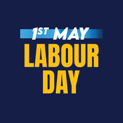 1st May labour day banner