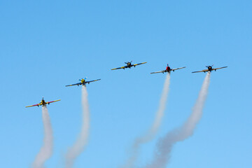 Formación de aviones, avionetas