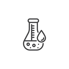 Laboratory testing line icon