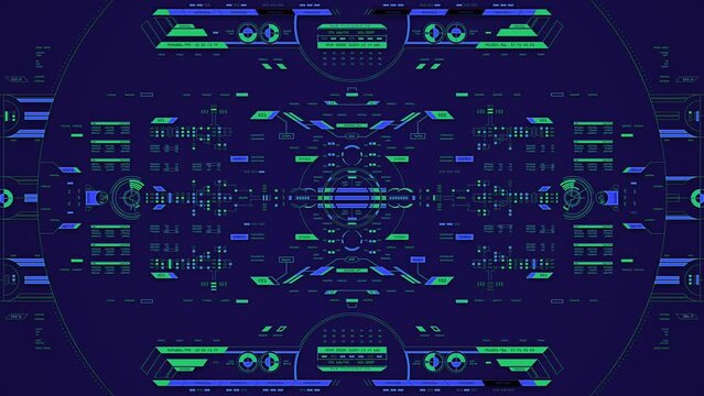 Fantasy Alien Futuristic User Interface GUI