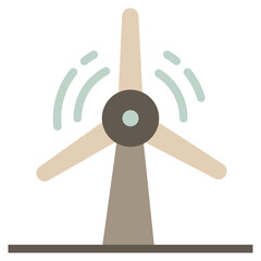 Turbine flat icon