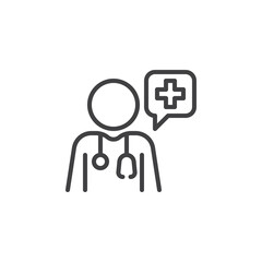 Medical advice line icon