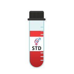 Std Test icon. Simple illustration from medical equipment collection. Creative Std Test icon for web design, templates, infographics. Sexual transmitted disease vector icon. Vector illustration